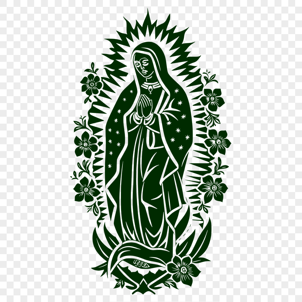 Free Creative Virgin Mary Vector Image