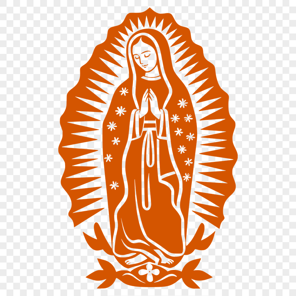 Free Unique Our Lady Of Guadalupe  Vector Art