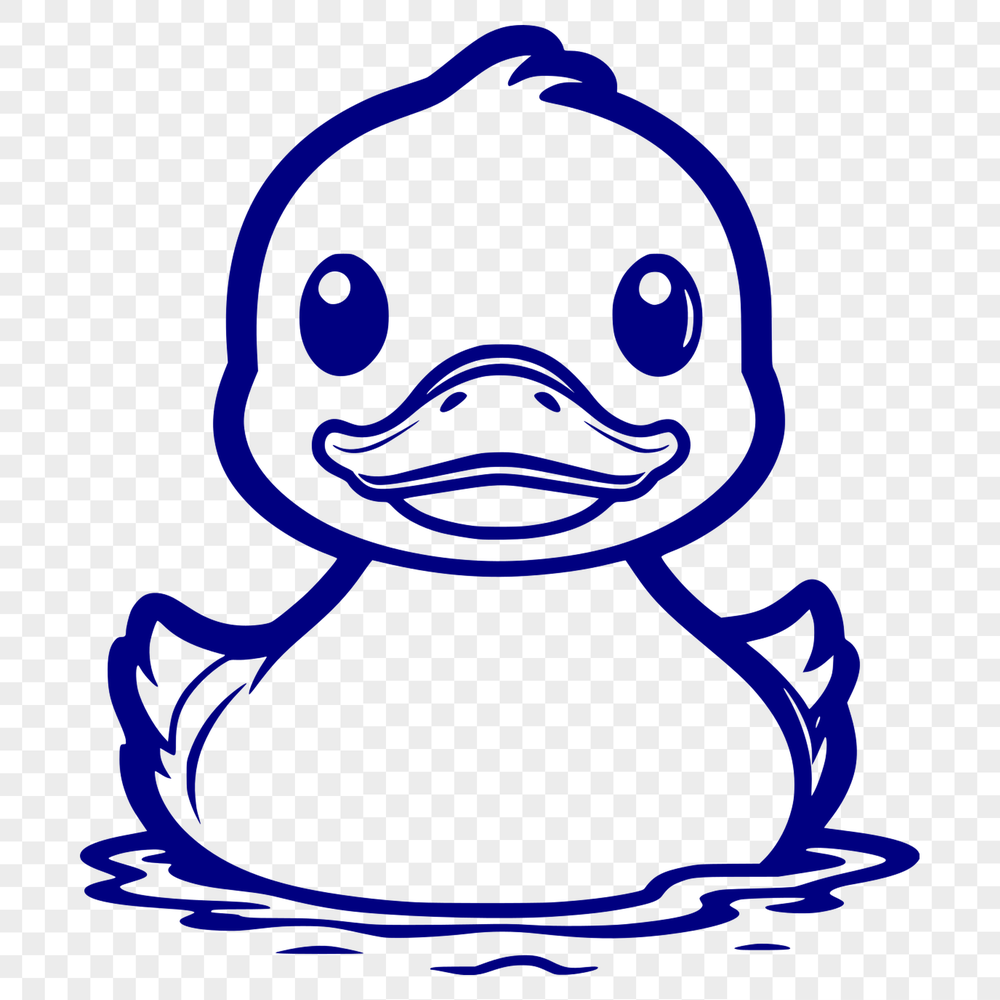 Quackin' Cute Bird SVG Design A digital illustration of a duck, suitable for vector art and commercial or personal use.