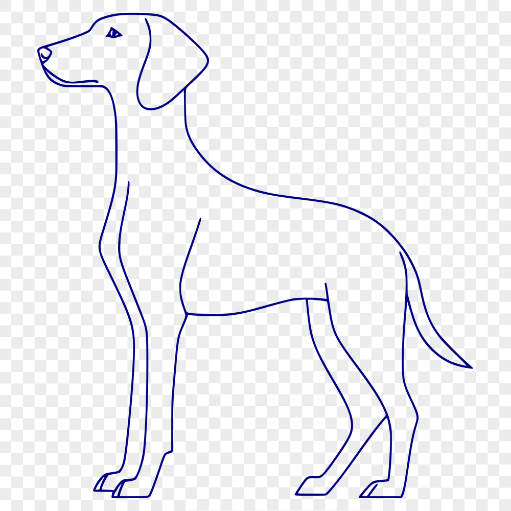 Weimaraner In DXFs - Free Commercial Use License