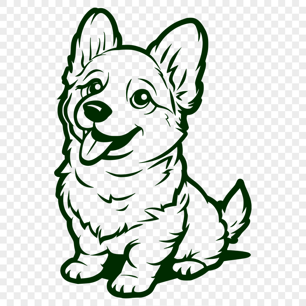 Beautiful Welsh Corgi SVG