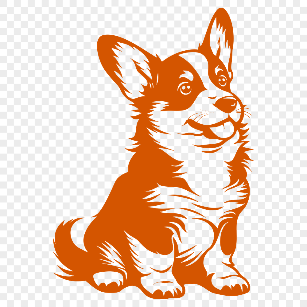 Unique Welsh Corgi Vector Craft File