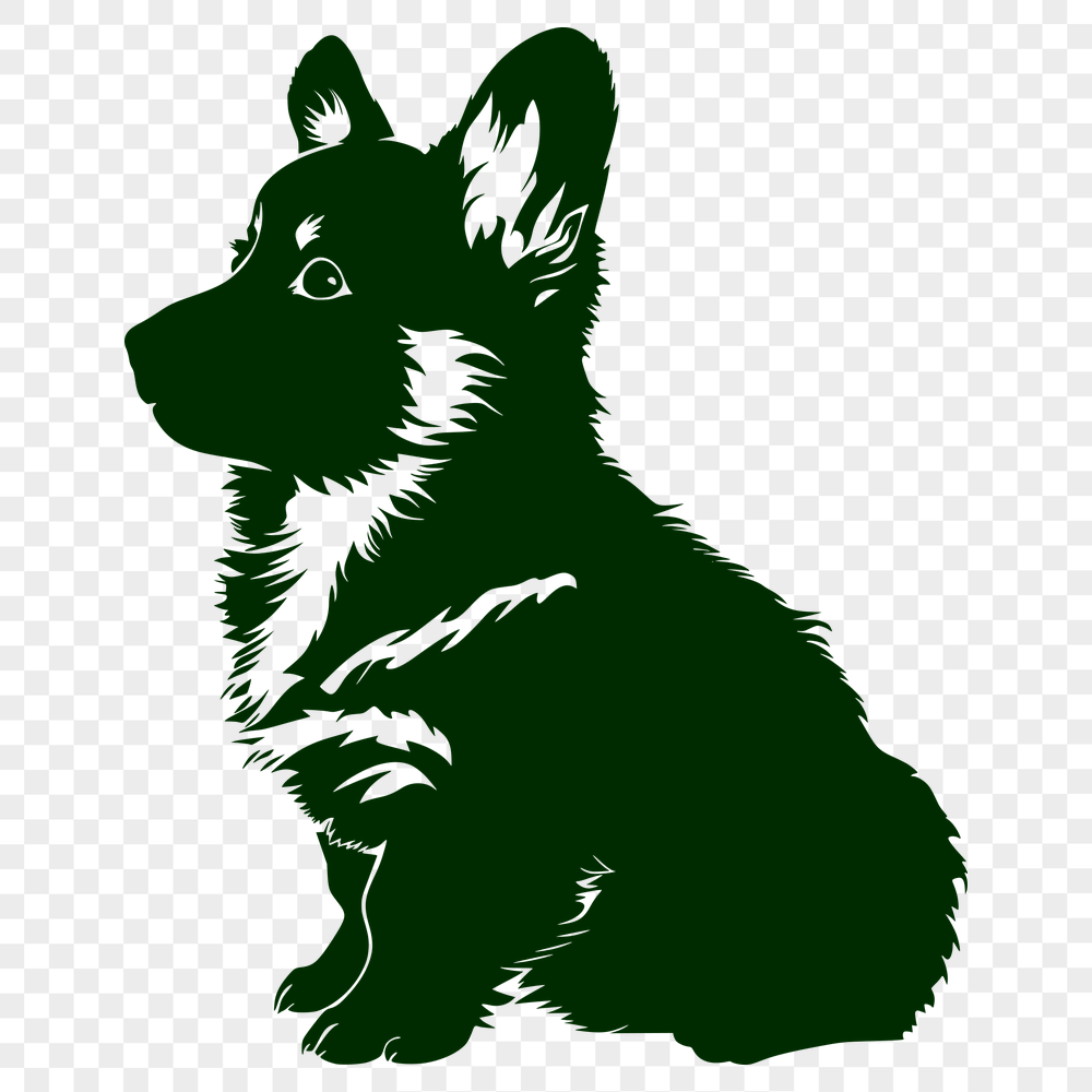 Free Beautiful Puppy Digital Drawing