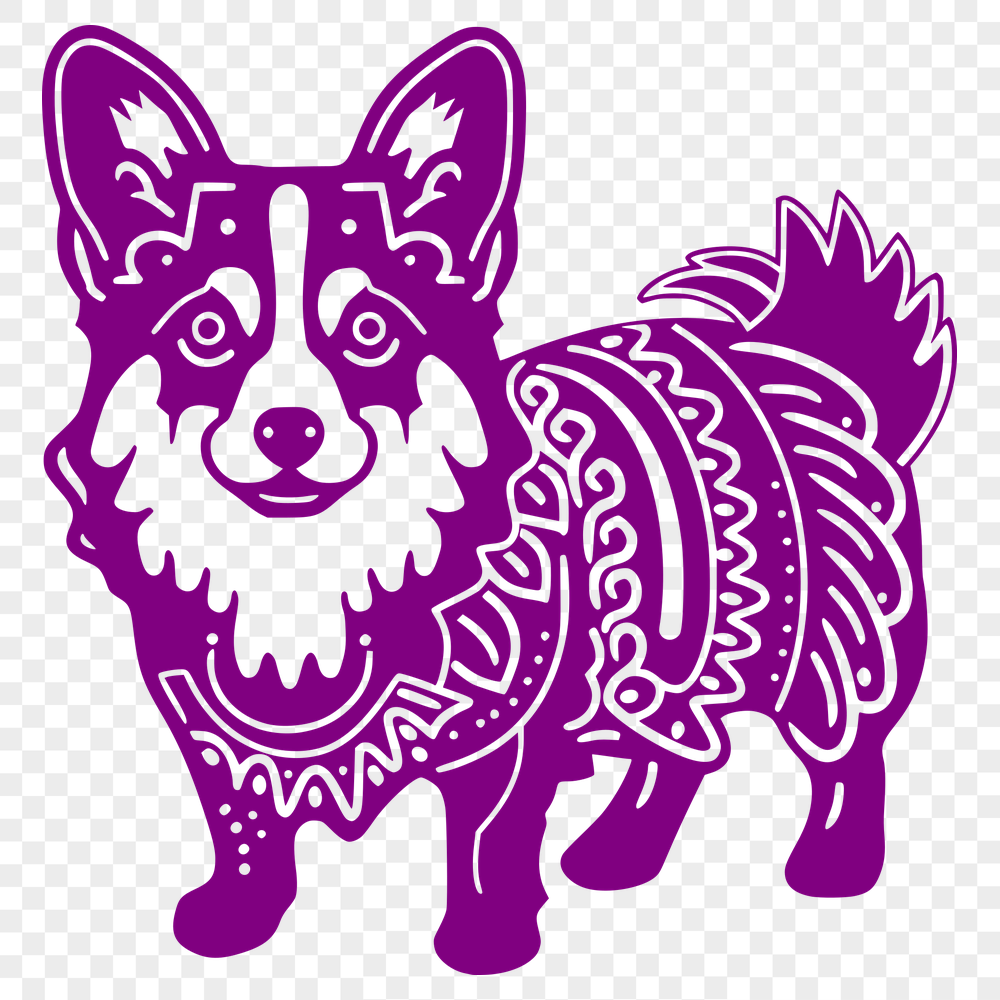 Beautiful Standing Dog Vector Image