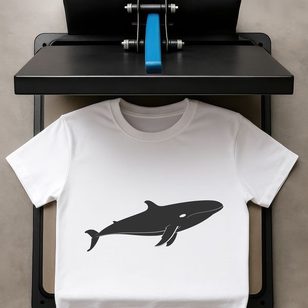 Whale Silhouette SVG Graphic A digital illustration of a whale in silhouette form, suitable for commercial or personal use as a vector graphic.