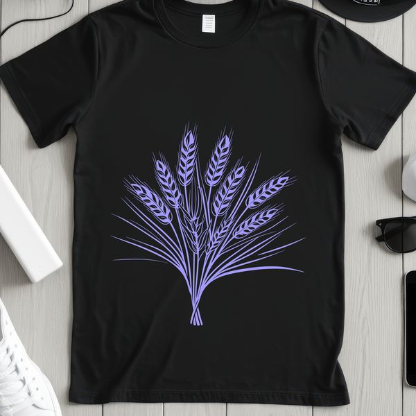 Fresh Harvest Vector Art A simple vector illustration of a wheat stalk in a straightforward shape.