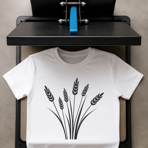 A detailed illustration of wheat in a vector format.