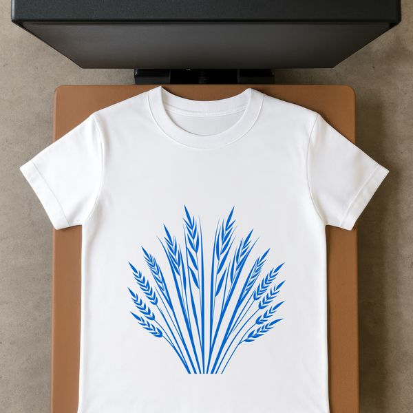 Simple Wheat Plant Design A simple vector illustration of a wheat plant.
