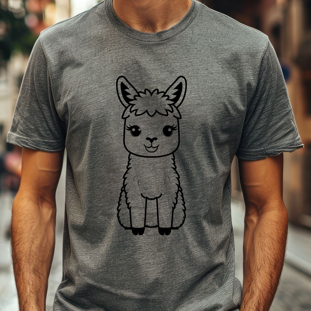 Alpaca Vector Graphic Free Download A high-quality illustration of a South American camelid with long neck and ears.