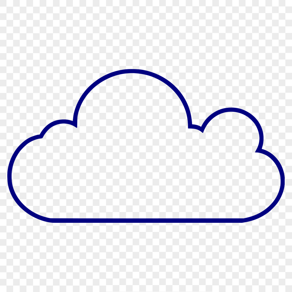 Beautiful Cloud SVG Graphic A stylized illustration of a cloud, suitable for use in various design contexts.