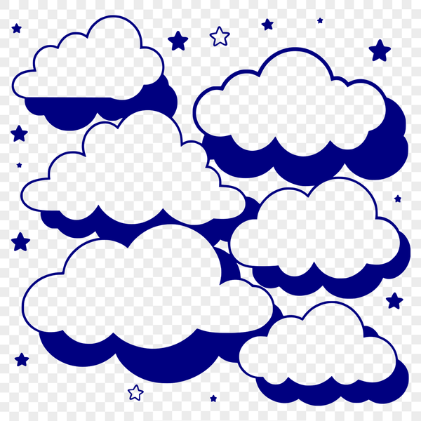 Puffy Cloud Icon SVG A white, puffy cloud icon in a vector format.
