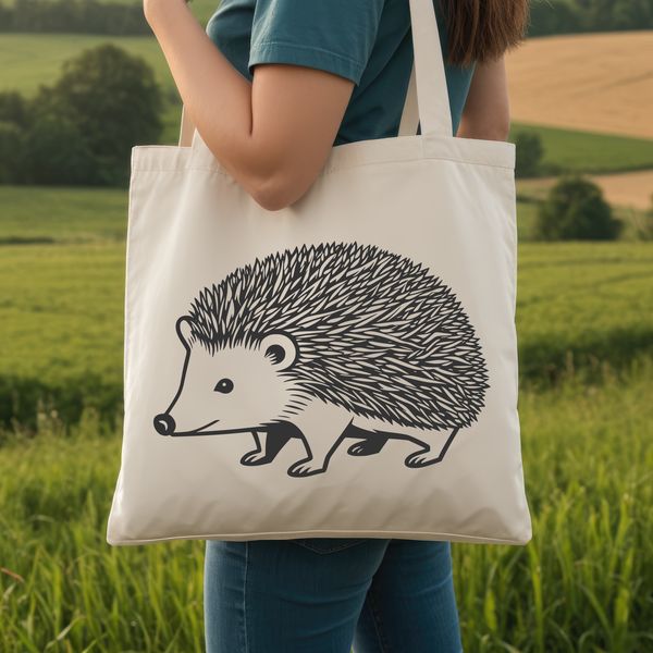 An SVG graphic representation of a small mammal with quills.