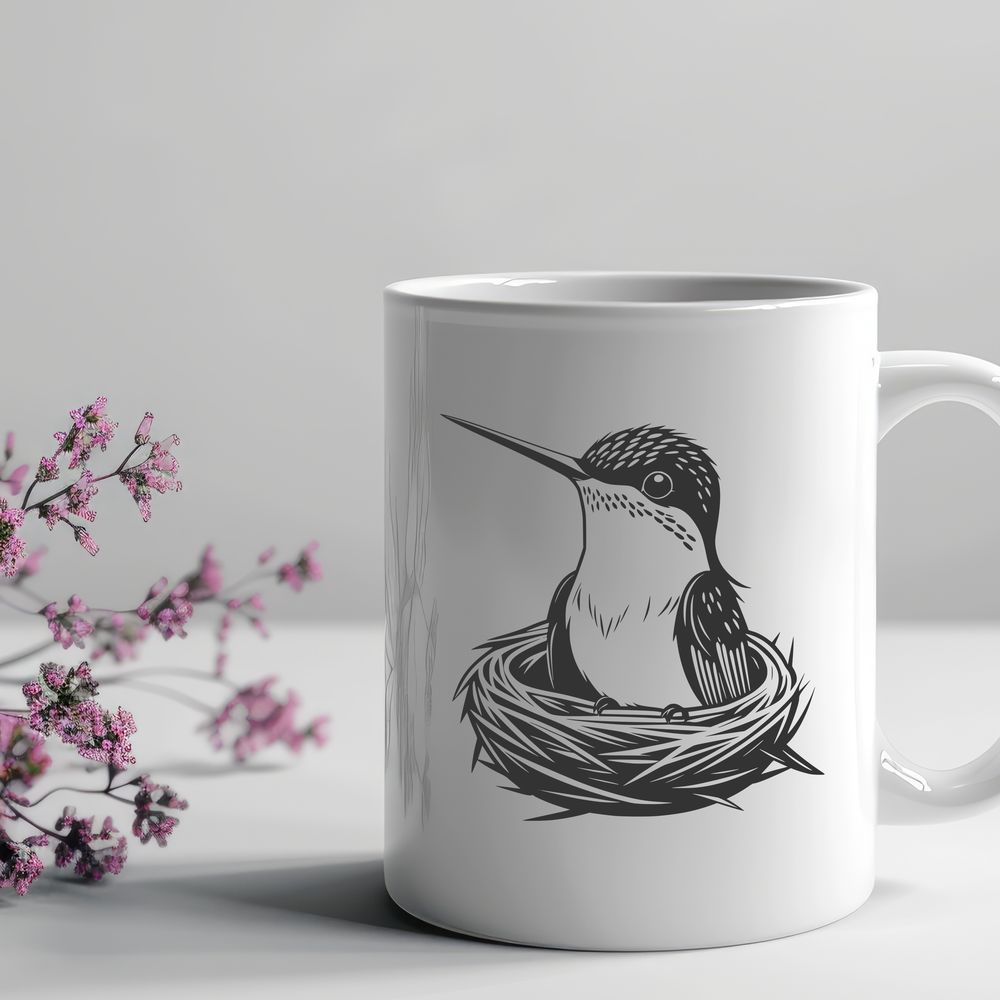 Free Vector Art of a Hummingbird A digital illustration of a hummingbird in flight, showcasing its colorful plumage.