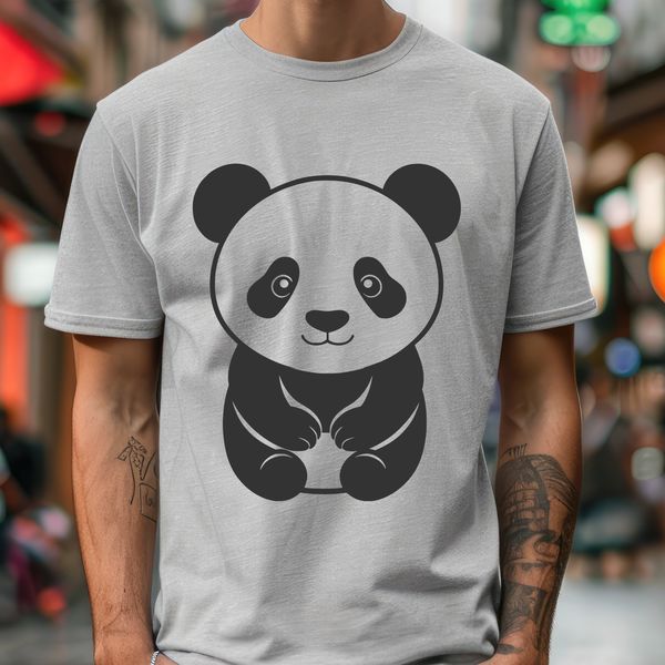 Panda Clip Art Graphics Vector graphics of a panda animal designed for commercial and personal use.