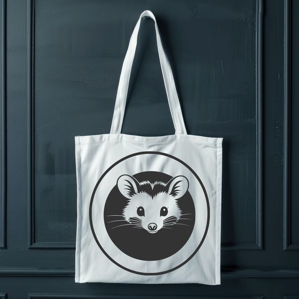 Cute Possum Vector Art Design A detailed illustration of a possum, a wild animal native to Australia.