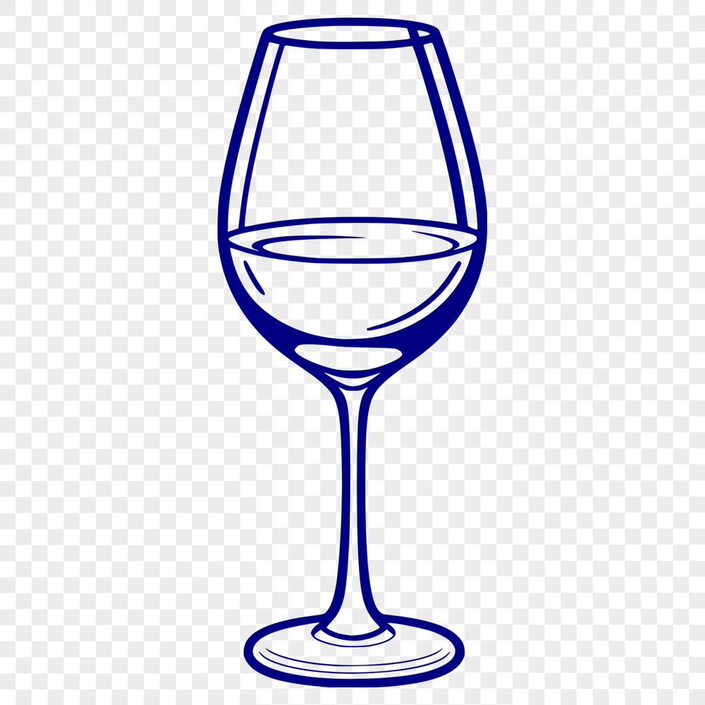 Elegant Red Wine Glass Illustration A detailed illustration of a glass filled with red wine, suitable for vector art designs.