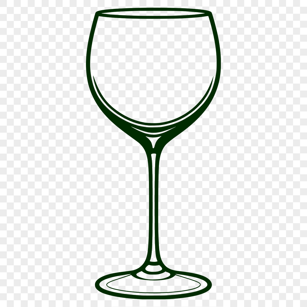 Beautiful Transparent Wine Bottle Graphic A transparent wine bottle in a glass with a subtle drop effect.
