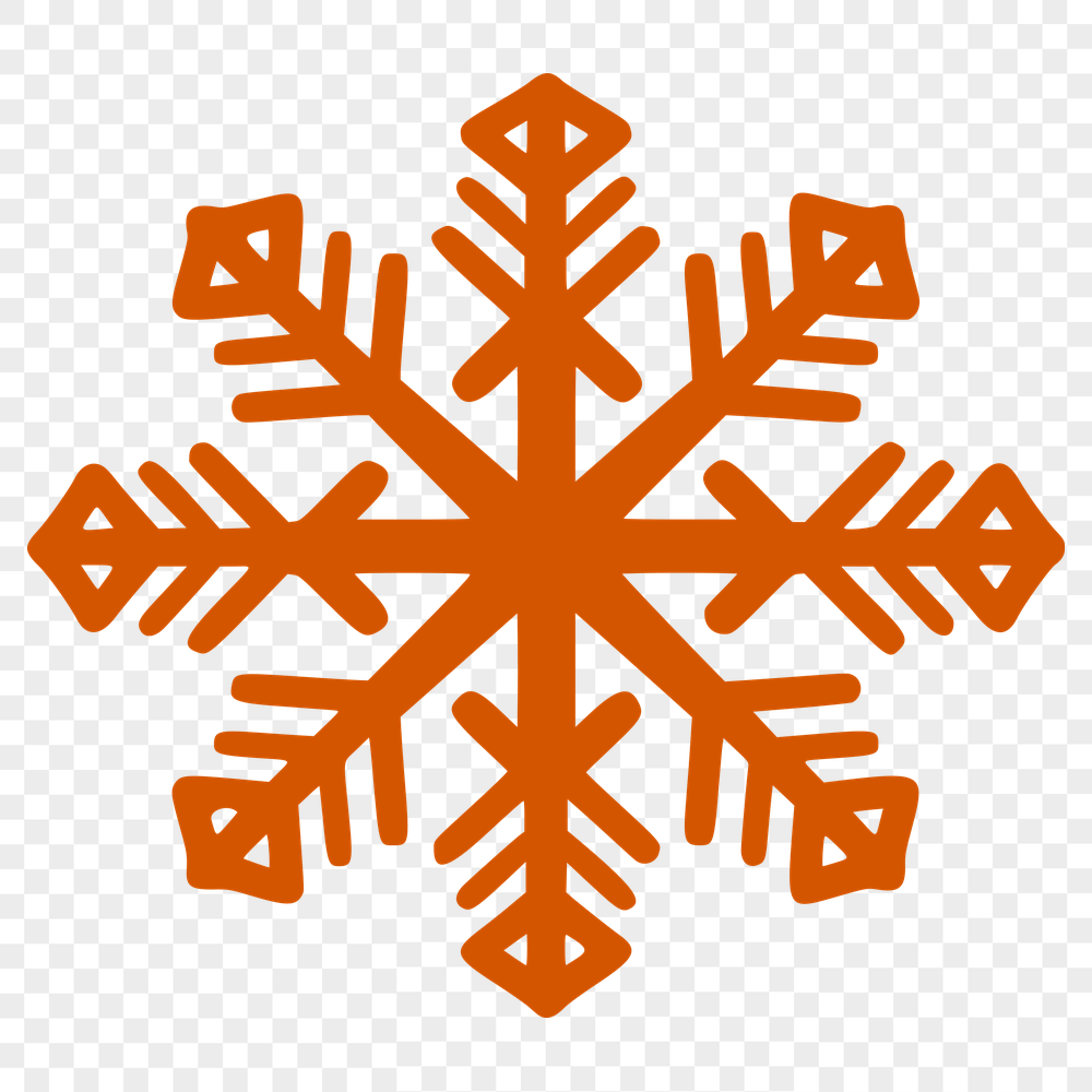 Artistic Snowflake - Cricut PNG