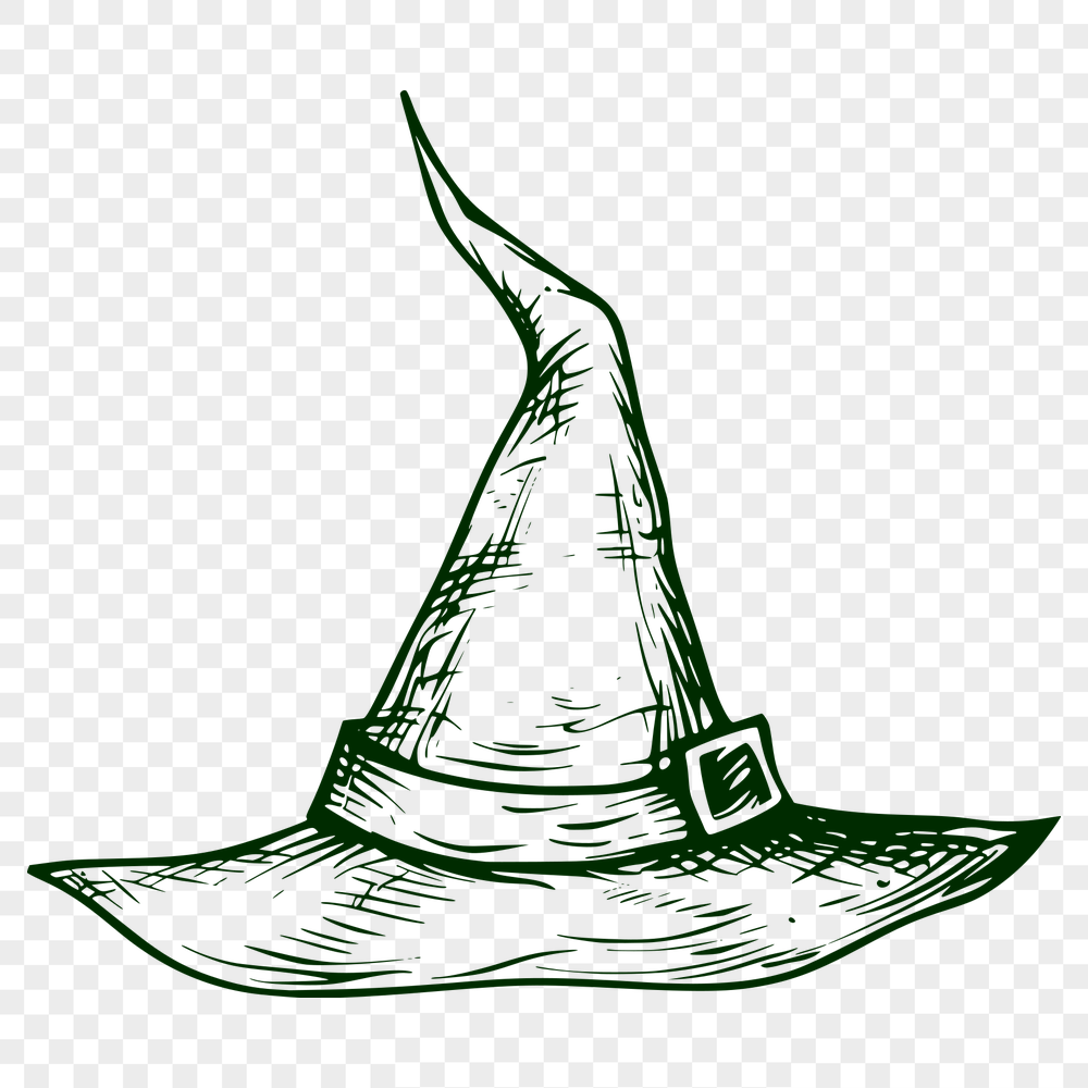 Stunning Witch Hat DXF