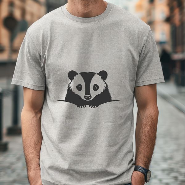 A digital illustration of a badger, a wild animal native to many parts of the world.