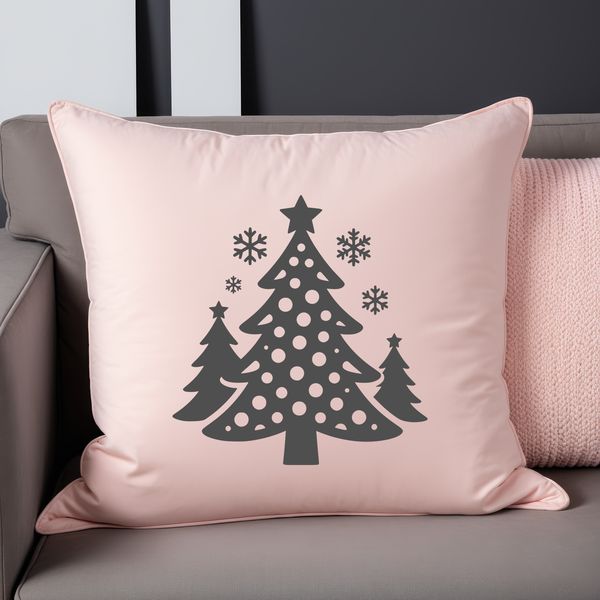 A minimalist digital representation of a traditional Christmas tree in SVG format.