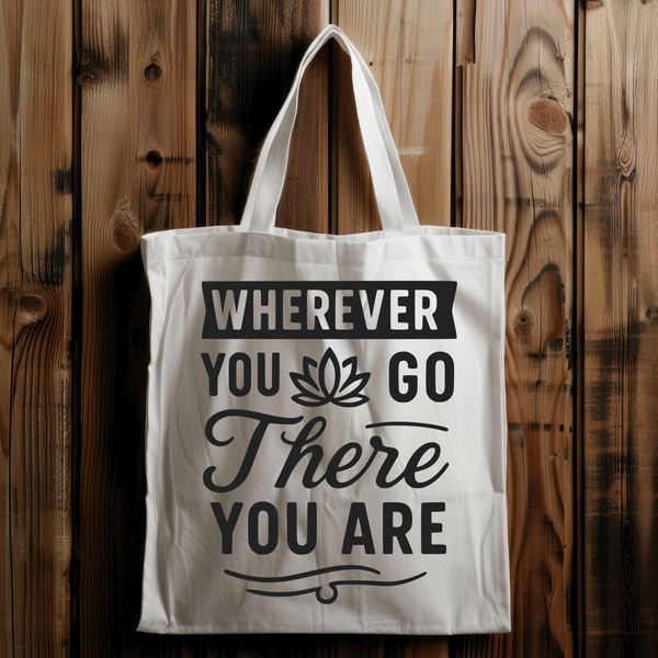 Inspirational Yoga Motivator Illustration of a inspirational yoga quote in a clean and simple vector design.