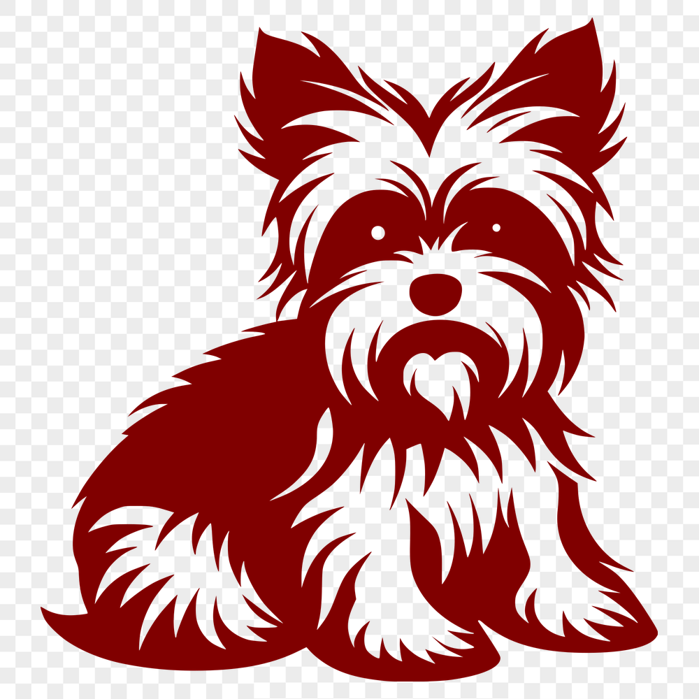 Free Sitting Yorkshire Terrier PNG