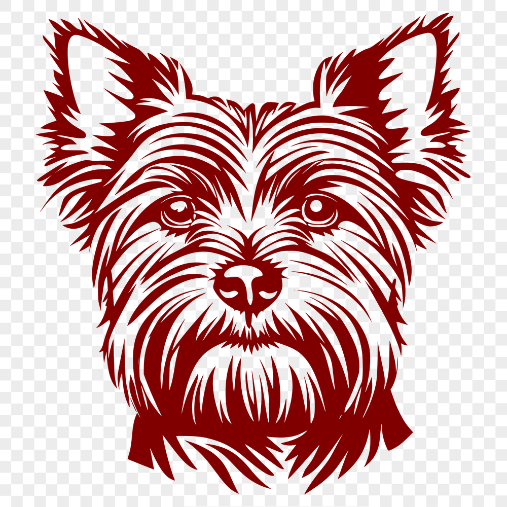 Unique Yorkshire Terrier - For Laser Cutter Project