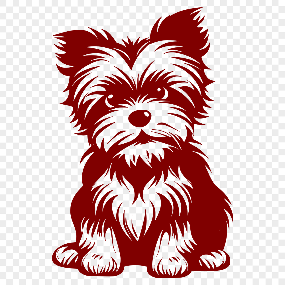 Stunning Yorkshire Terrier Clipart