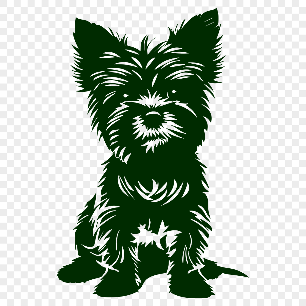 Free Sitting Yorkshire Terrier DXF