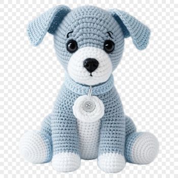 A digital image of a playful puppy in a simple design suitable for various uses such as print, web design, or DIY projects.