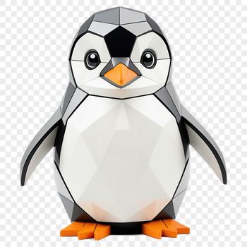 A close-up illustration of a baby penguin with a clear background, suitable for sublimation printing.