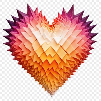 A high-resolution, fully editable PNG design featuring a simple yet creative heart shape.