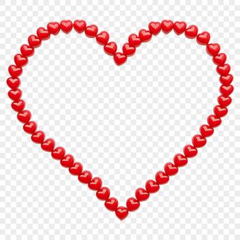 A simple, transparent heart icon with a clear background, ideal for commercial or personal use.