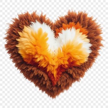 A high-resolution transparent PNG heart graphic with a clear background for commercial and personal use.