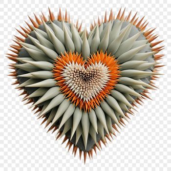 A clear heart symbol on a transparent background suitable for sublimation printing.