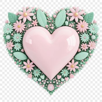 A clear transparent heart graphic with a white background, suitable for sublimation printing or digital use.