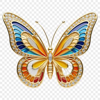 A colorful insect with delicate wings and long antennae.