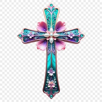 A digital illustration of a cross in a simple yet elegant design suitable for various personal and commercial uses.