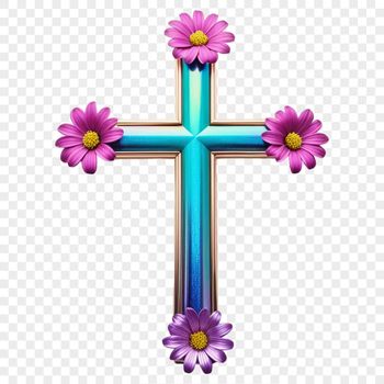 A simple, transparent PNG image of a crucifix with a clear background.