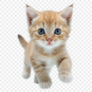 A large and detailed PNG image of a domesticated cat in its early stage of development.