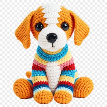 A high-resolution transparent image of a cute puppy with a clear background.