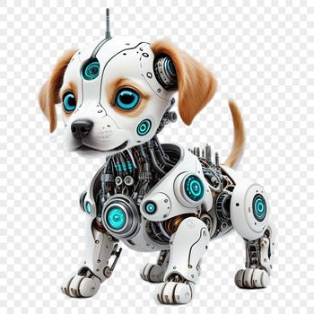 A high-resolution transparent image of a cute puppy.