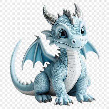 A large, high-resolution image of a mythical dragon with a clear transparent background.