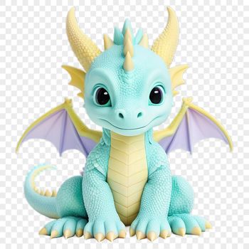Mythical dragon illustration in high resolution transparent PNG format for commercial and personal use.