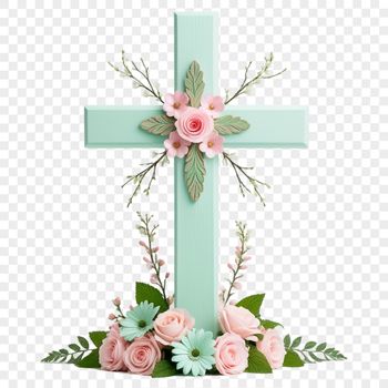 A silver-colored crucifix with a clear background in high resolution PNG format.