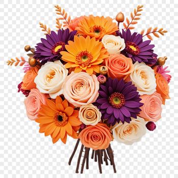 A collection of colorful flowers arranged in a bouquets, suitable for commercial or personal use.