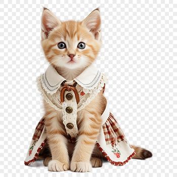 A high-resolution transparent image of a cute domestic cat, ideal for personal or commercial projects.