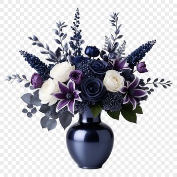 A high-resolution bouquet of flowers with a transparent background, suitable for commercial or personal use.
