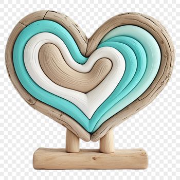 A stylized heart graphic with a clear background, suitable for commercial or personal use.